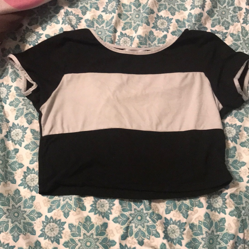 A black crop top